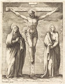 Virgin and Saint John at the Foot of the Cross, 1608/1611. Creator: Jacques Callot