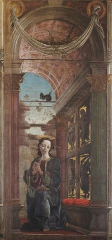 Virgin Annunciate, 1467-1469. Creator: Tura, Cosimo (before 1431-1495)