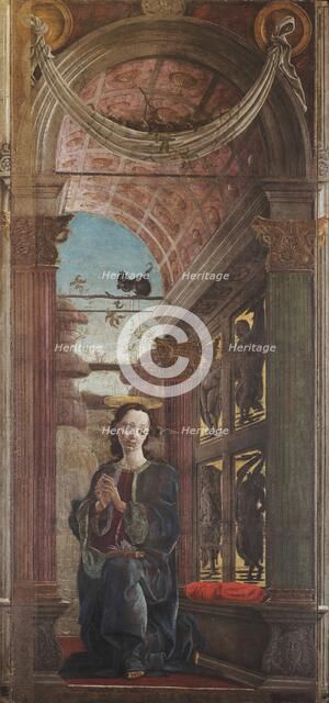 Virgin Annunciate, 1467-1469. Creator: Tura, Cosimo (before 1431-1495).