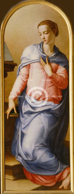 Virgin Annunciate, 1540-1545. Artist: Bronzino, Agnolo (1503-1572)