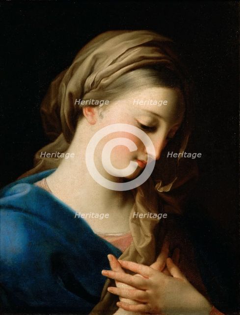 Virgin Annunciate, Early 1740s. Creator: Batoni, Pompeo Girolamo (1708-1787).