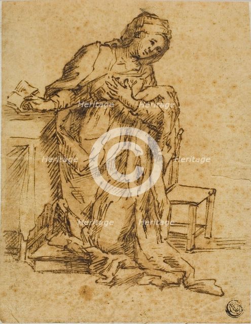Virgin Annunciate, n.d. Creator: Lodovico Carracci.