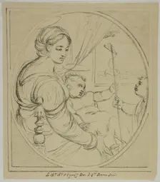 Virgin in a Chair, 1817–20. Creator: Vivant Denon