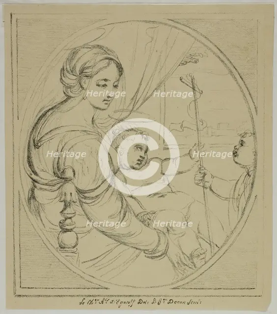 Virgin in a Chair, 1817–20. Creator: Vivant Denon.
