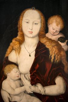 Virgin with Child and an Angel , 1539-1540. Creator: Baldung (Baldung Grien), Hans (1484-1545)