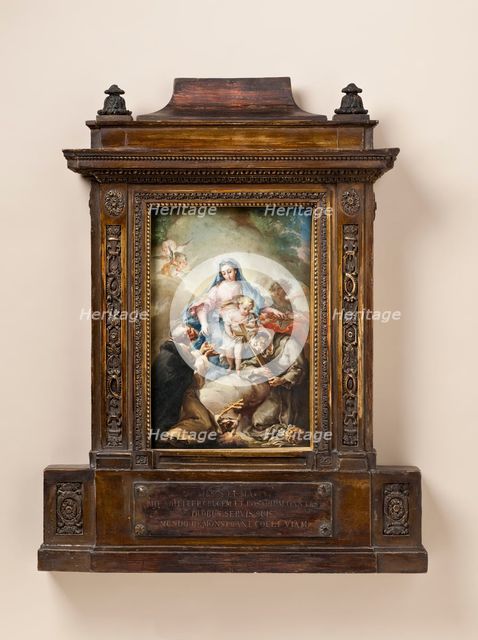 Virgin with St. Francis and St. Dominic, c1790. Creator: Vicente Lopez y Portana.