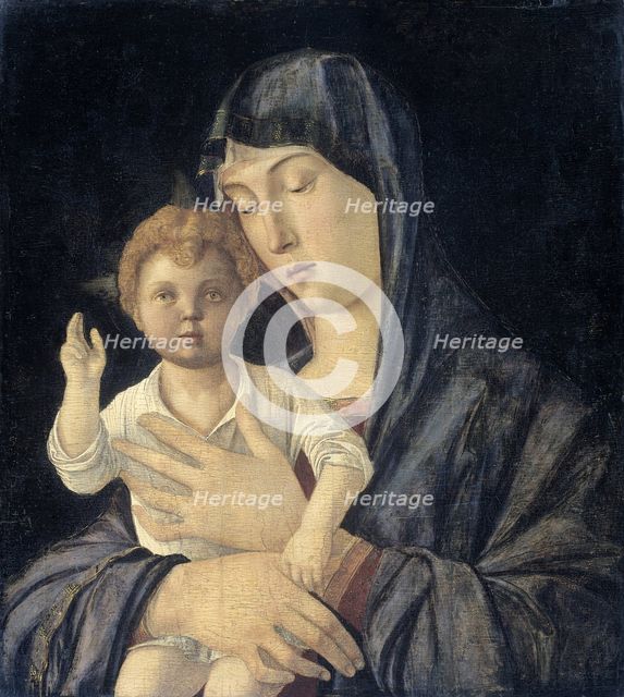 Virgin with Standing Blessing Child, 1470-1480. Artist: Bellini, Giovanni (1430-1516)