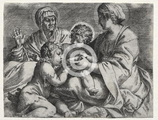 Virgin with the Bowl, 1606. Creator: Annibale Carracci (Italian, c. 1560-1609).