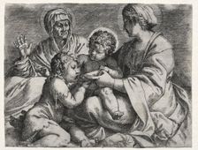 Virgin with the Bowl, 1606. Creator: Annibale Carracci (Italian, c. 1560-1609)