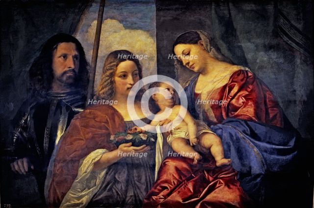  'Virgin with the Child and Saints' by Titian.