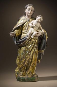 Virgin with the Child Christ and Little Bird (Virgen con el Niño Jesús y pajarito), late 18th cent. Creator: Felipe de Estrada