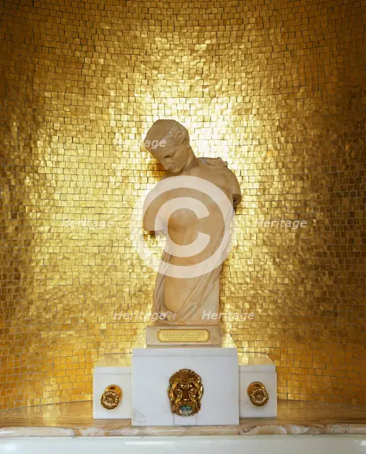 Virginia Courtauld's bathroom, Eltham Palace, London, c2000s. Artist: Unknown.
