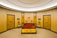 Virginia Courtauld's bedroom, Eltham Palace, Greenwich, London, 2011. Artist: Historic England Staff Photographer