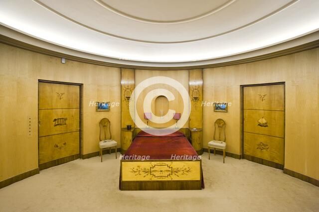 Virginia Courtauld's bedroom, Eltham Palace, Greenwich, London, 2011.  Artist: Historic England Staff Photographer.
