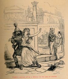 Virginia carried off by a Minion in the pay of Appius 1852. Artist: John Leech