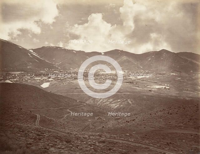 Virginia City, 1875, printed ca. 1876. Creator: Carleton Emmons Watkins.
