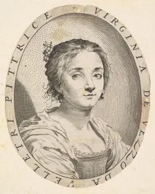 Virginia da Vezzo, Wife of Simon Vouet, 1626. Creator: Claude Mellan