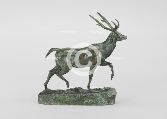 Virginia Deer, Left Foot Raised, model n.d., cast 1857/1873. Creator: Antoine-Louis Barye.