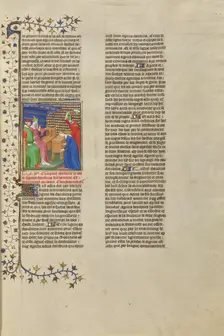 Virginia Killed by Her Father to Save Her from the Attentions of Appius Claudius, about 1413-1415. Creators: Boucicaut Master, Workshop of the Boucicaut Master