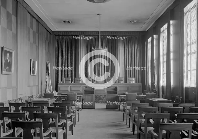 Virginia State Library & Courthouse, Richmond, Virginia, 1941. Creator: Gottscho-Schleisner, Inc.