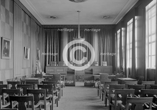 Virginia State Library & Courthouse, Richmond, Virginia, 1941. Creator: Gottscho-Schleisner, Inc.
