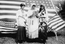 Virginia Pritchard, Sue Spiller, Gertrude Watson, c1915. Creator: Bain News Service
