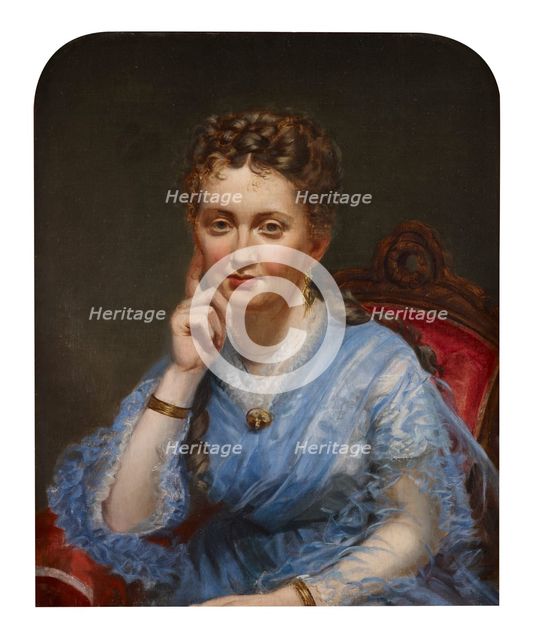 Virginia Rohm Wilson, about 1875. Creator: Jacob Cox.