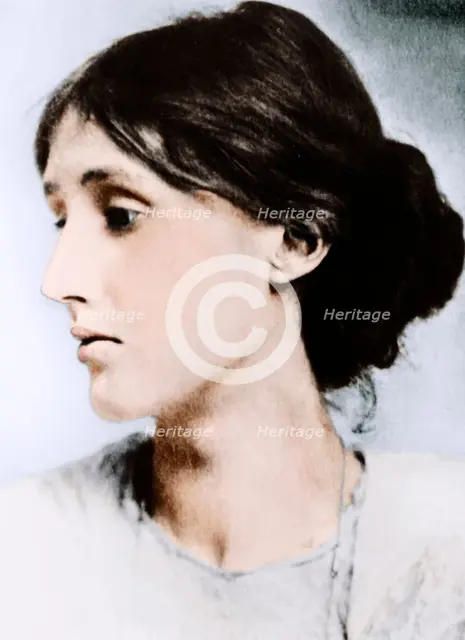 Virginia Woolf, English novelist, essayist and critic, early 20th century. Artist: Unknown