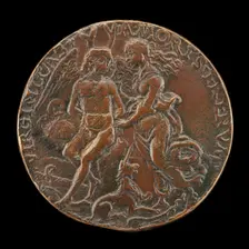 Virginity Tying Love to a Tree [reverse], 1485/1490. Creator: Unknown