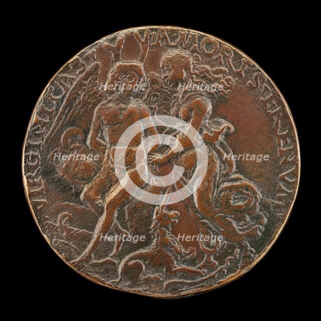 Virginity Tying Love to a Tree [reverse], 1485/1490. Creator: Unknown.