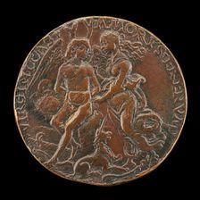 Virginity Tying Love to a Tree [reverse], 1485/1490. Creator: Unknown