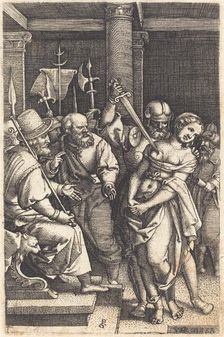 Virginius Killing His Daughter, c. 1546/1547. Creator: Georg Pencz