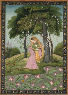 Virhini Nayika, Love-Torn Heroine , c. 1800. Creator: Unknown