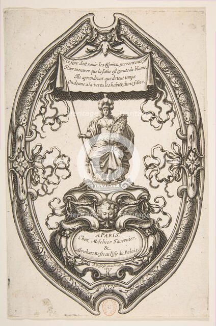Virtue: Athena, 1637. Creator: Abraham Bosse.