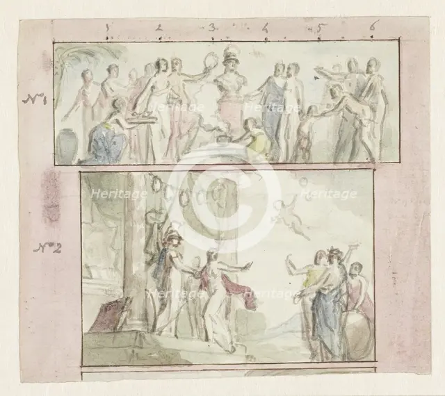 Virtue and the temple of wisdom, 1752-1819. Creator: Juriaan Andriessen.