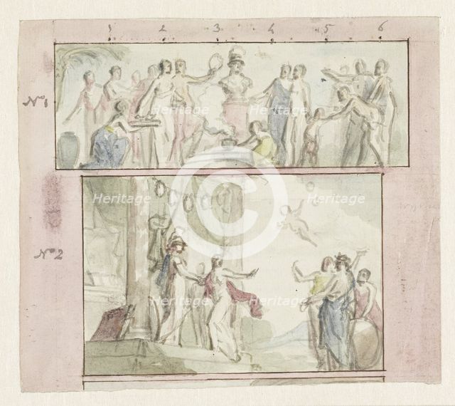 Virtue and the temple of wisdom, 1752-1819. Creator: Juriaan Andriessen.