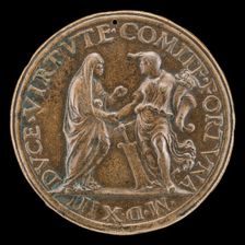 Virtue and Fortune [reverse], 1513. Creator: Unknown