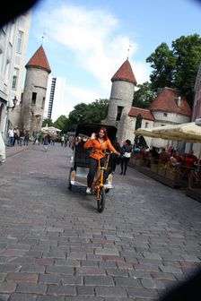 Viru Gate, entrance to the Old Town, Tallin, Estonia, 2011. Creator: Sheldon Marshall