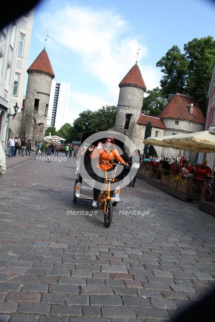 Viru Gate, entrance to the Old Town, Tallin, Estonia, 2011.  Creator: Sheldon Marshall.