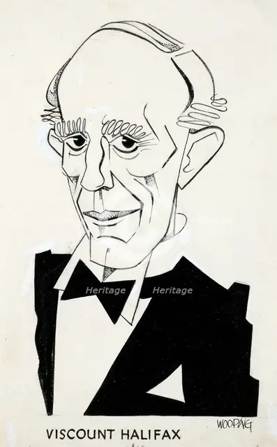 Viscount Halifax (1st Earl of Halifax), between 1939 and 1944. Creators: Central Office of Information, John Musgrave-Wood.