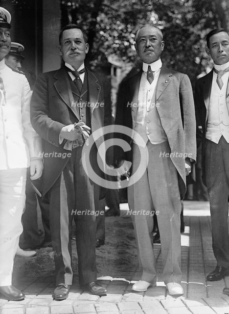 Viscount Ishii Kikujiro, Head of Japanese Mision [sic] To U.S., 1917. Creator: Harris & Ewing.