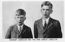 Viscount Lascelles and Hon Gerald Lascelles 1937