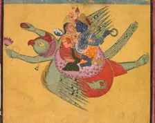 Vishnu and Lakshmi on Garuda, c. 1750 . Creator: Unknown