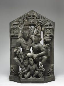 Vishnu and Shri Supported by Garuda, 1000s-1100s. Creator: Unknown