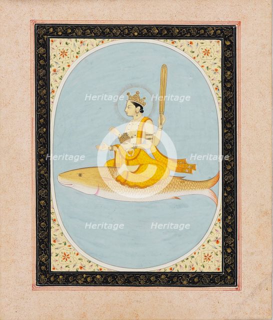 Vishnu as the fish avatar, Matsya, 1805-1815. Artist: Unknown.