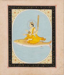 Vishnu as the fish avatar, Matsya, 1805-1815