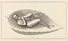 Vishnu, Creating Agent of Brahma, Attitude, the Emblem of Eternity, published 1829. Creator: Maria Denman