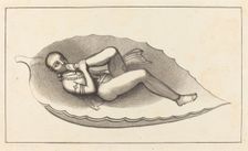 Vishnu, Creating Agent of Brahma, Attitude, the Emblem of Eternity, published 1829. Creator: Maria Denman