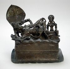 Vishnu in His Cosmic Sleep, 13th century. Creator: Unknown