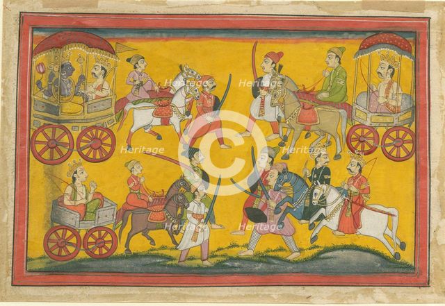 Vishnu Procession, c. 1755. Artist: Indian Art  